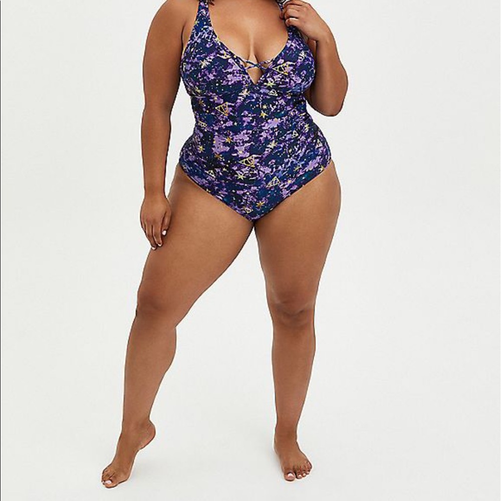 Torrid Harry Potter print one piece swimsuit